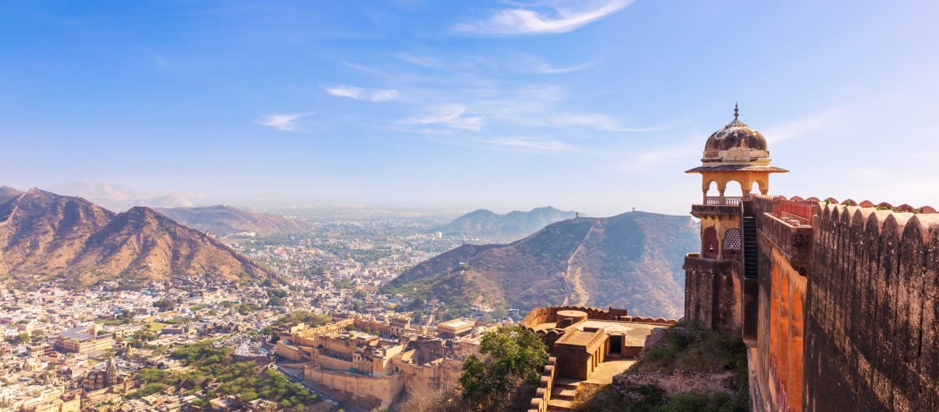 Famous Jaigarh Fort and the view from it, India, Jaipur.